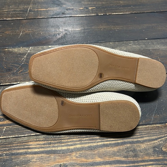 LUCKY BRAND DANERIC WASHABLE KNIT BALLET FLAT BEIGE - 11 - Picture 7 of 8